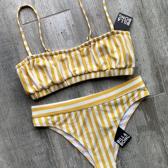 Billabong Other - 🔥🔥BILLABONG - RETRO STRIPE BRALETTE MAUI SET🔥🔥